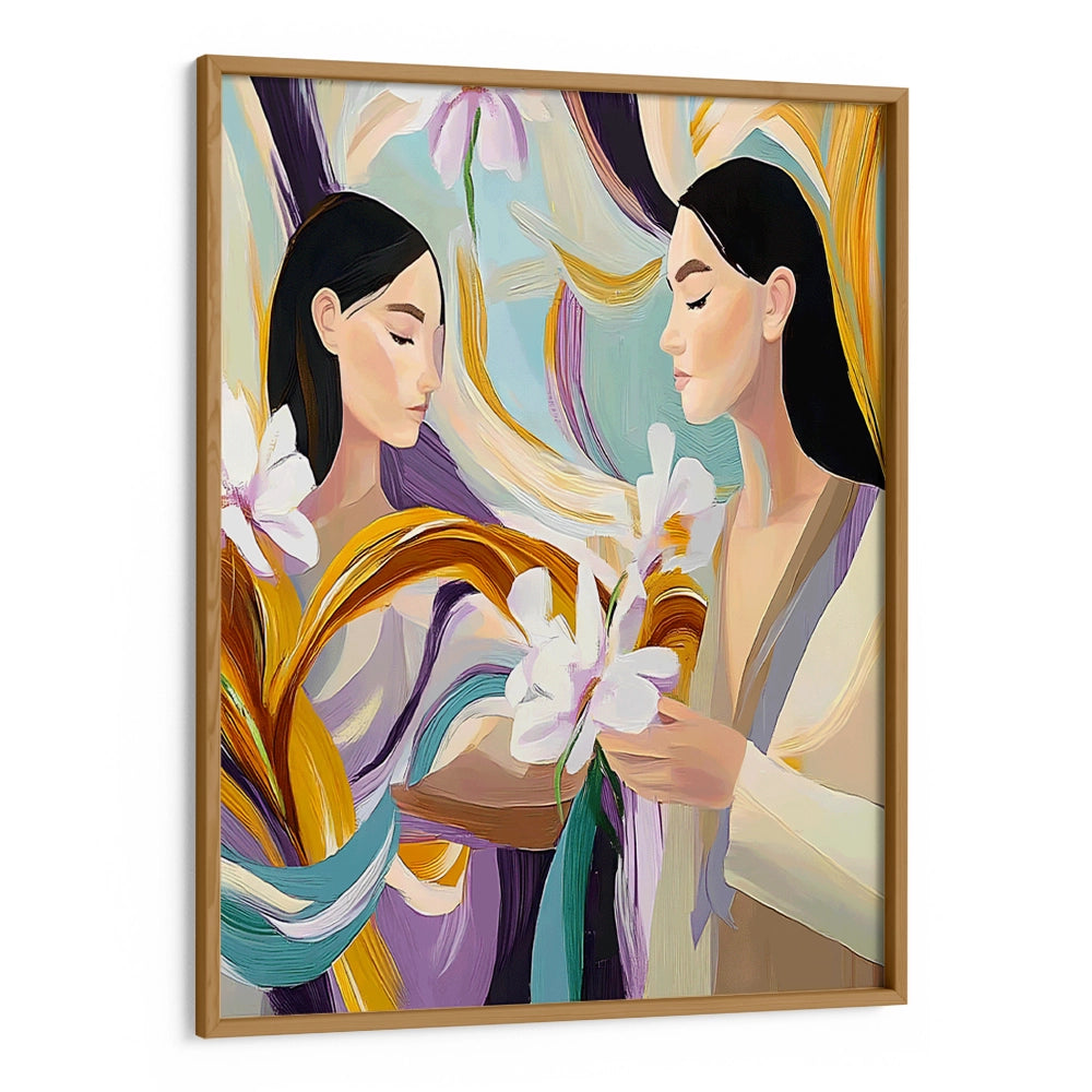 Held Between Us Women Illustration Wall Art Poster - XS / Matte Paper / Rolled Art - Nook At You