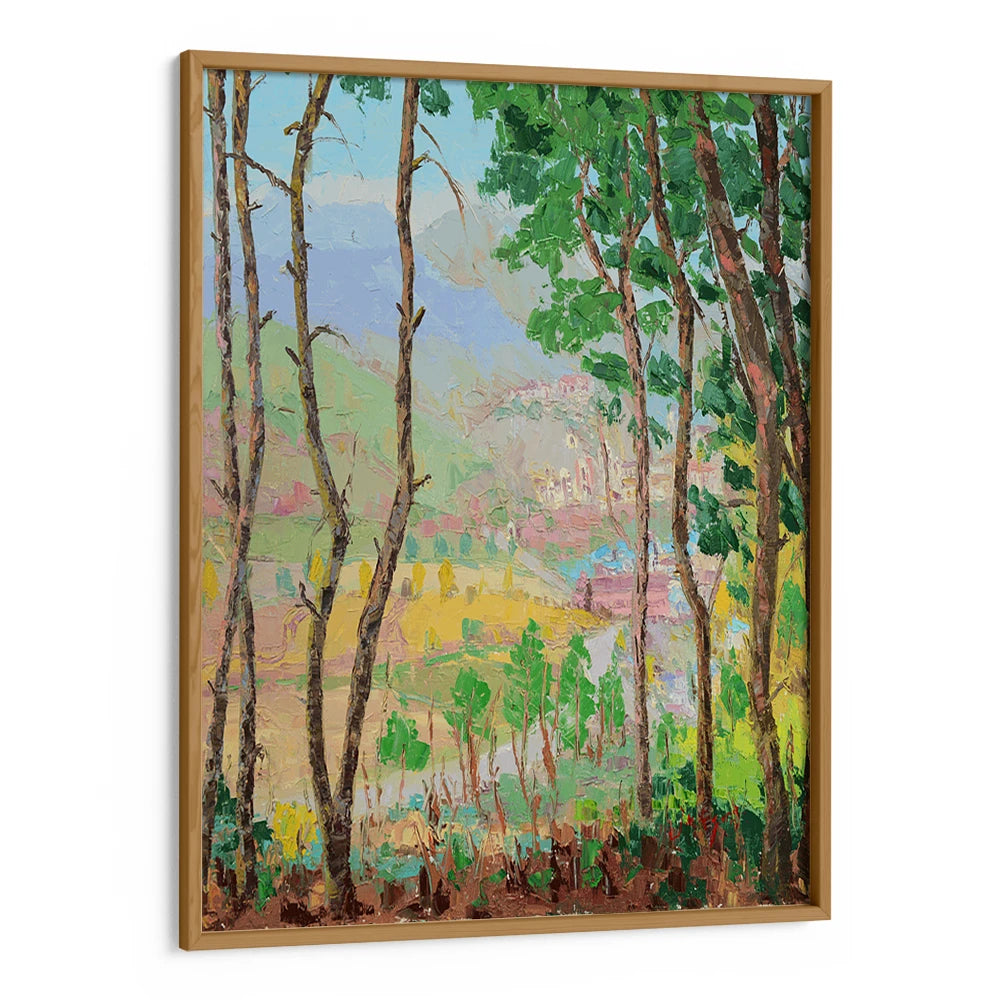 Scenic Valley Village Portrait Landscape Wall Art Poster - XS / Matte Paper / Rolled Art - Nook At You