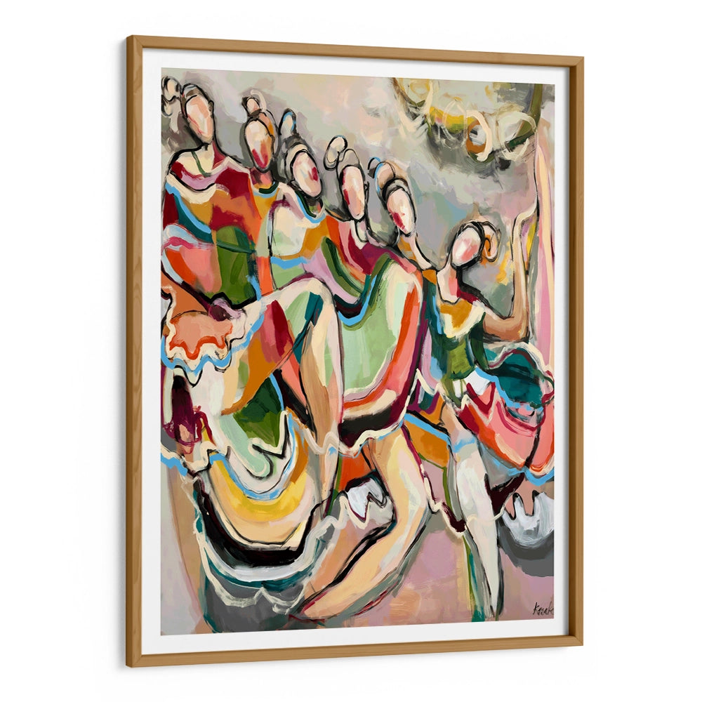 Cancan Abstract Wall Art Painting - XS / Matte Paper / Rolled Art - Nook At You