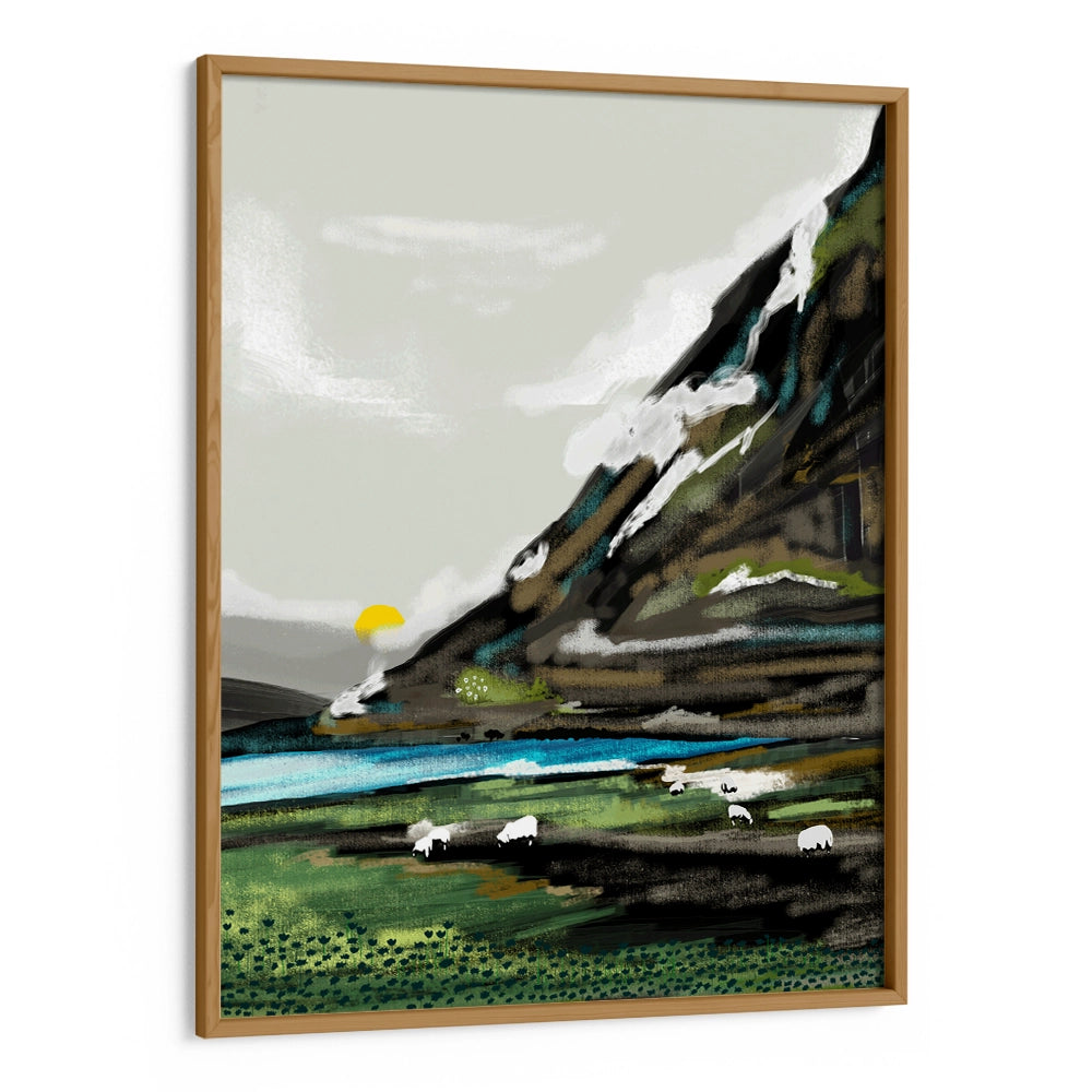 Graze Landscape Canvas Painting - XS / Matte Paper / Rolled Art - Nook At You