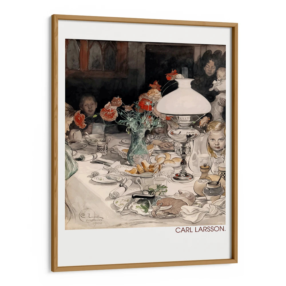Carl Larsson - Around the Evening Lamp (1900) Exhibition Wall Art Print - XS / Matte Paper / Rolled Art - Nook At You