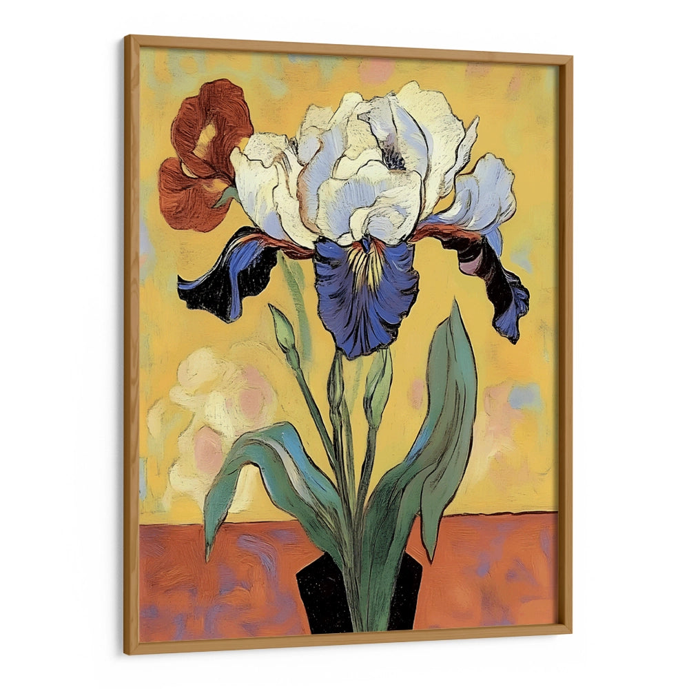 Iris In a Vase Botanical Wall Art Print - XS / Matte Paper / Rolled Art - Nook At You