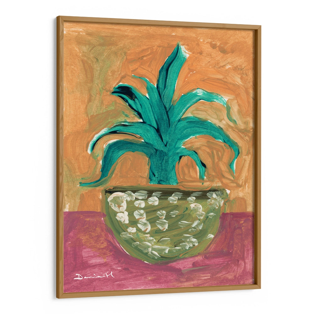 Cactus Vase Abstract Painting - XS / Matte Paper / Rolled Art - Nook At You