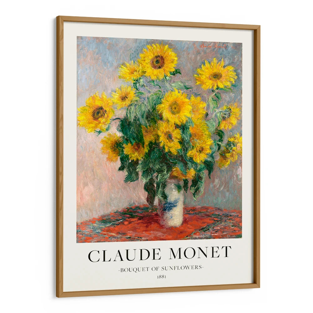Claude Monet - Bouquet Of Sunflowers Timeless Exhibition Poster - XS / Matte Paper / Rolled Art - Nook At You
