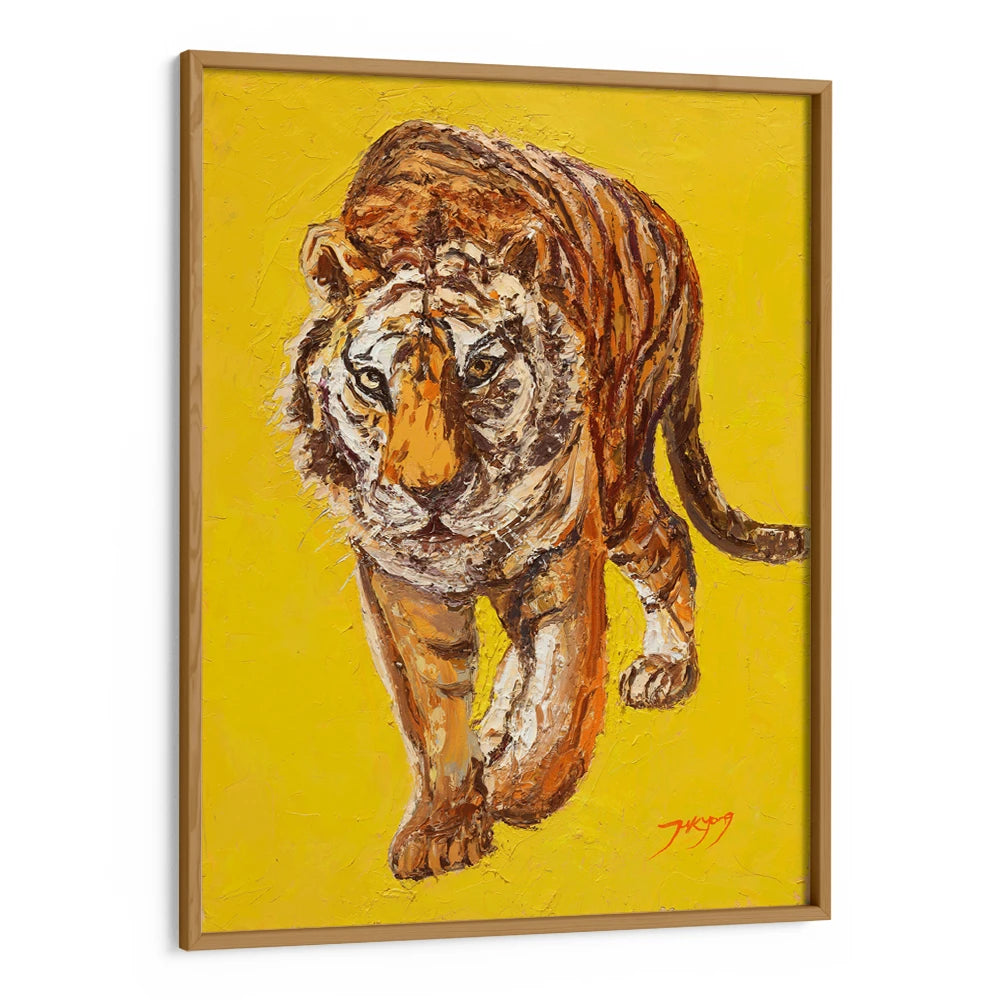 Intense Tiger Gaze Boho Wall Art For Living Room - XS / Matte Paper / Rolled Art - Nook At You