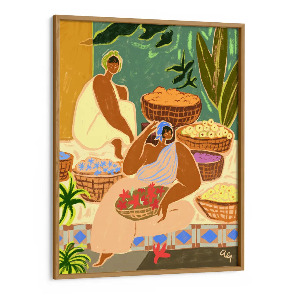 Flower Sisters Boho Wall Art - XS / Matte Paper / Rolled Art - Nook At You