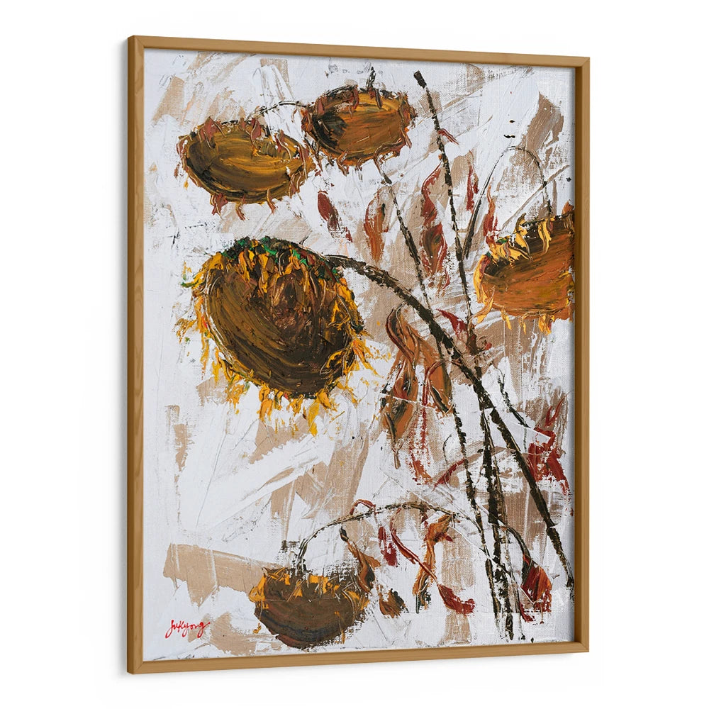 Wilted Autumn Sunflowers Floral Wall Art Poster - XS / Matte Paper / Rolled Art - Nook At You