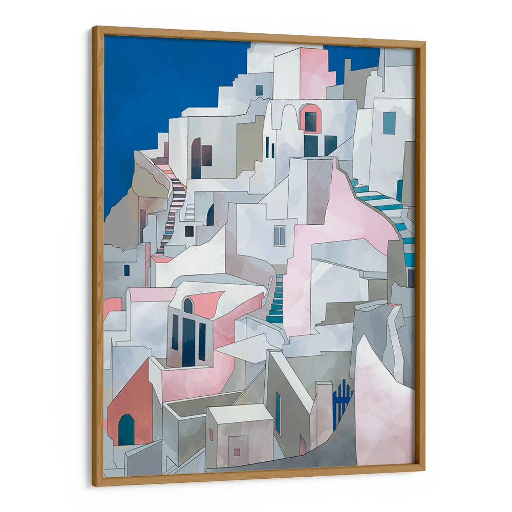 Santorini Modern Living Room Wall Art - XS / Matte Paper / Rolled Art - Nook At You
