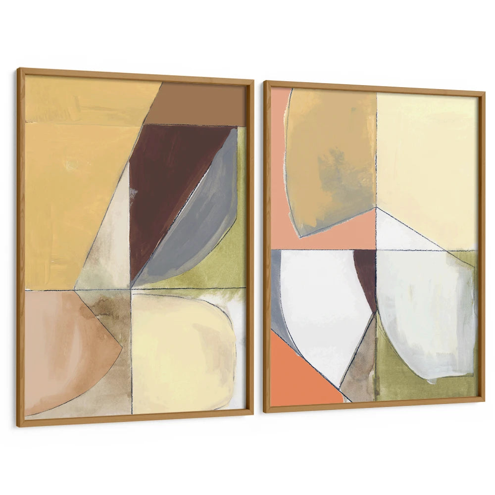 Layers in Balance Set of 2 - XS / Matte Paper / Rolled Art - Nook At You