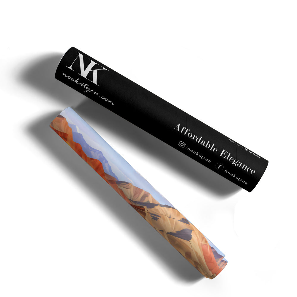 Colorful Peakscape Landscape Wall Art - XS / Matte Paper / Rolled Art - Nook At You