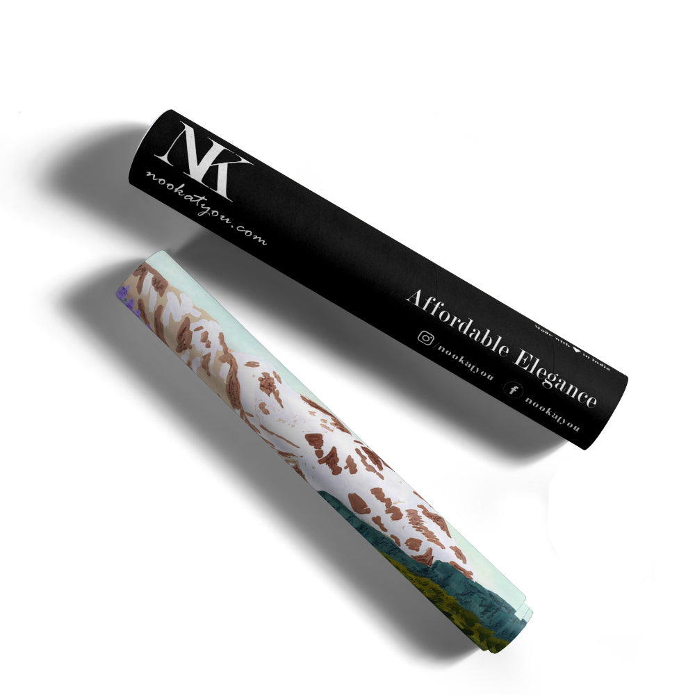 Lupine Landscape Painting - XS / Matte Paper / Rolled Art - Nook At You