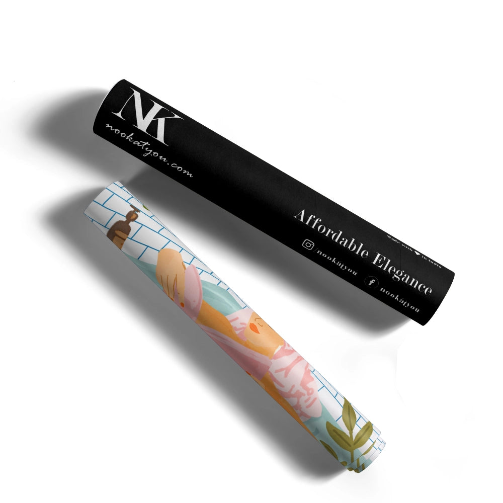 Spa Day At Home Boho Canvas Painting - XS / Matte Paper / Rolled Art - Nook At You