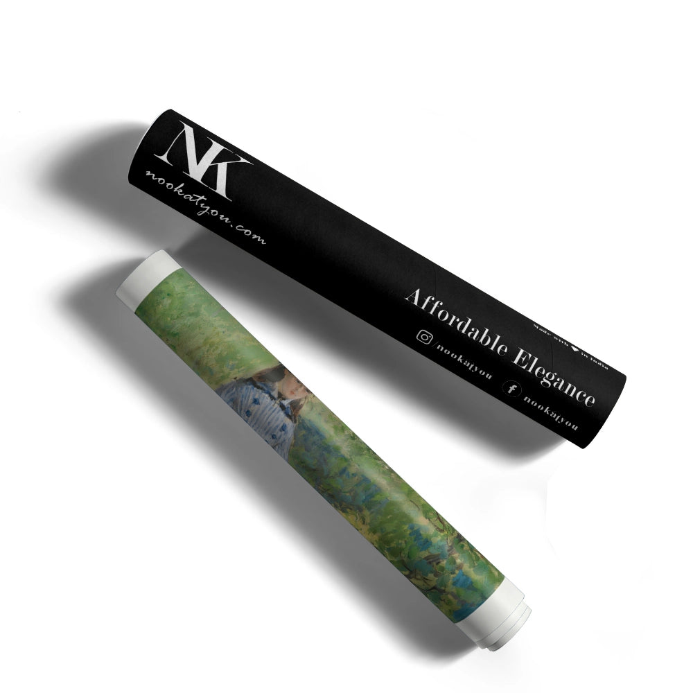 Monet - Girl with Dog (1873) Exhibition Poster - XS / Matte Paper / Rolled Art - Nook At You