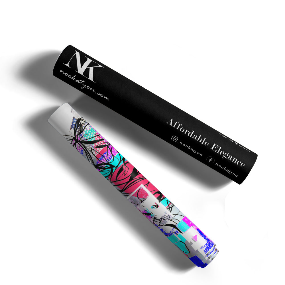 Fragmented Bloom Abstract Painting - XS / Matte Paper / Rolled Art - Nook At You