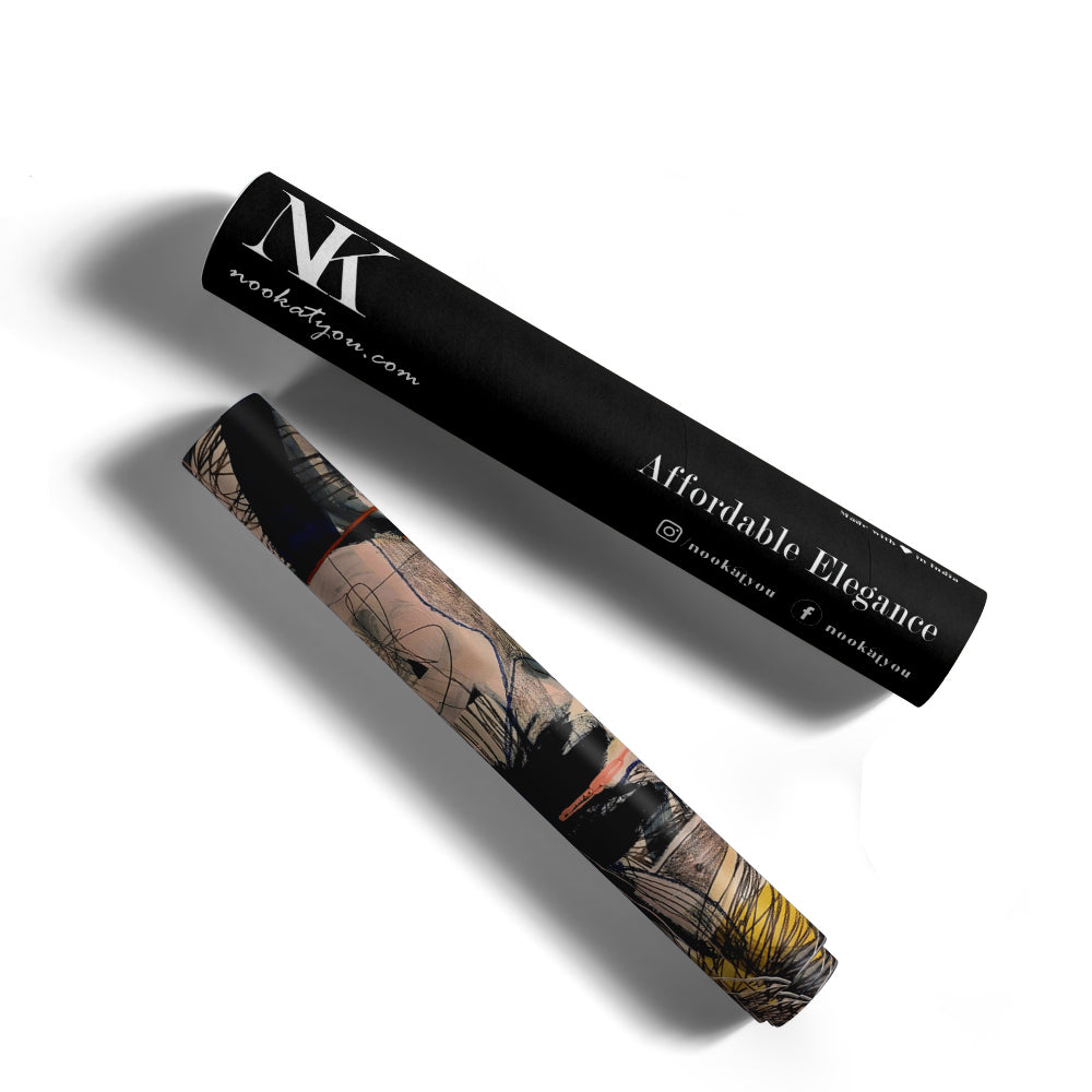 Chaotic Harmony Abstract Painting - XS / Matte Paper / Rolled Art - Nook At You