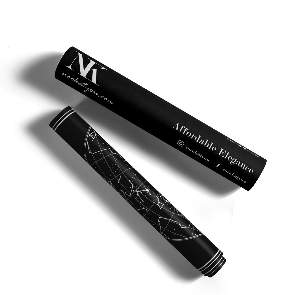 Custom Star Map - Black - Classic - XS / Canvas / Rolled Art - Nook At You