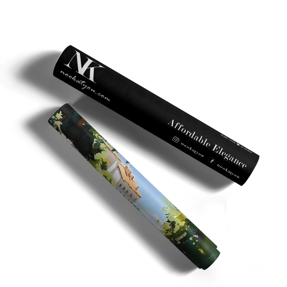 Villa Road Landscape Wall Decor - XS / Matte Paper / Rolled Art - Nook At You