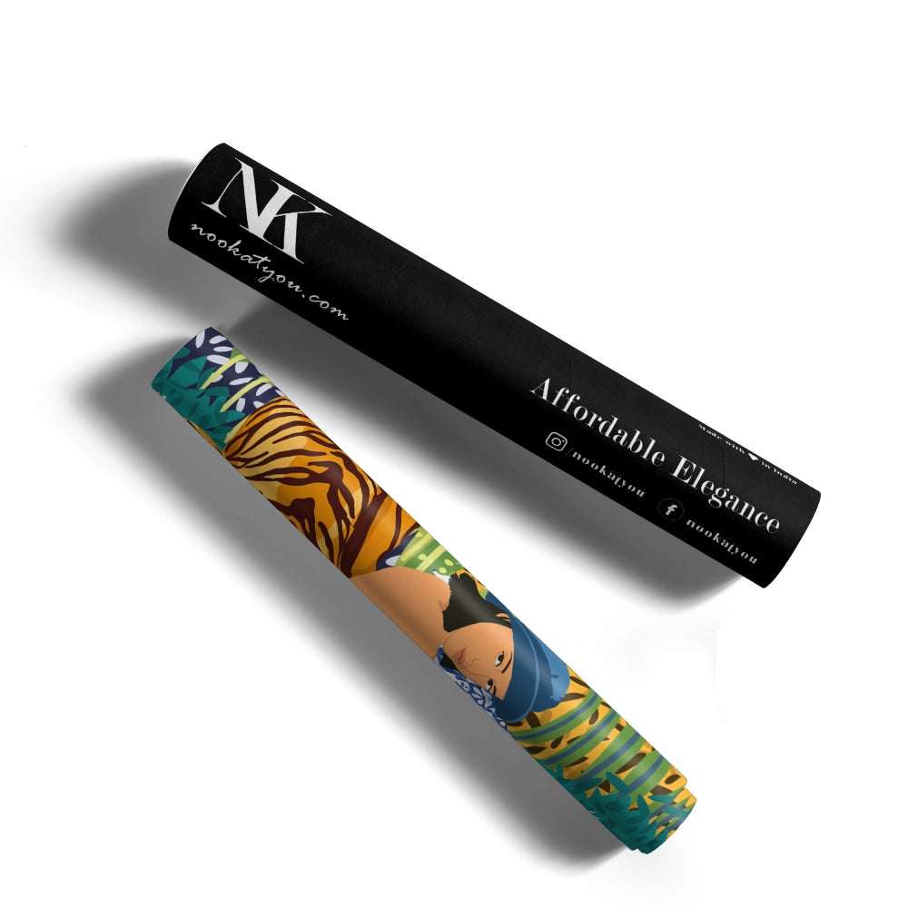 Awaken the Tiger Within Aesthetic Boho Painting - XS / Matte Paper / Rolled Art - Nook At You