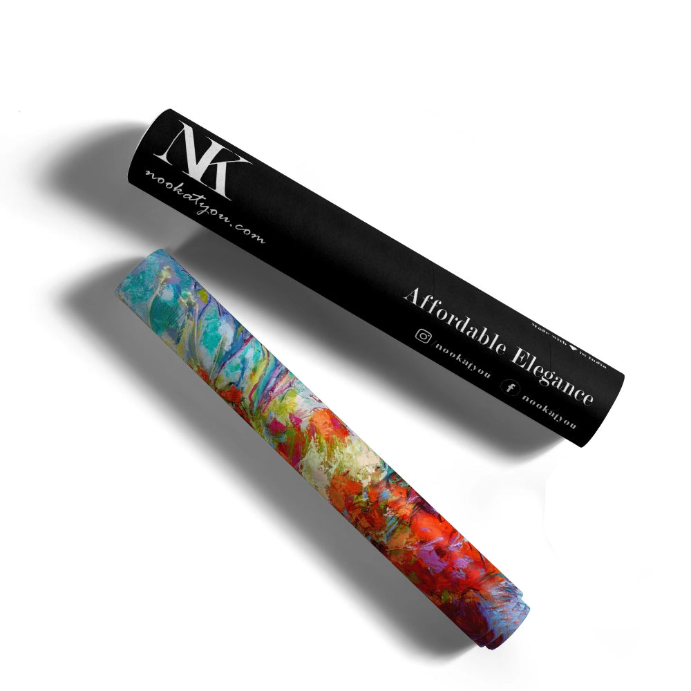 Botanic Radiance Abstract Painting - XS / Matte Paper / Rolled Art - Nook At You