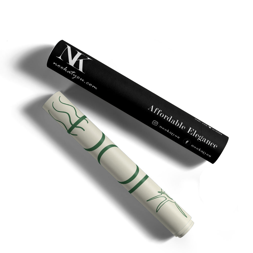 La Dolce Vita Green Canvas Painting - XS / Matte Paper / Rolled Art - Nook At You