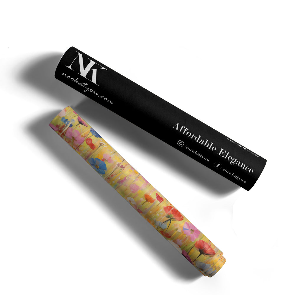 Wildflower Meadow Abstract Painting - XS / Matte Paper / Rolled Art - Nook At You