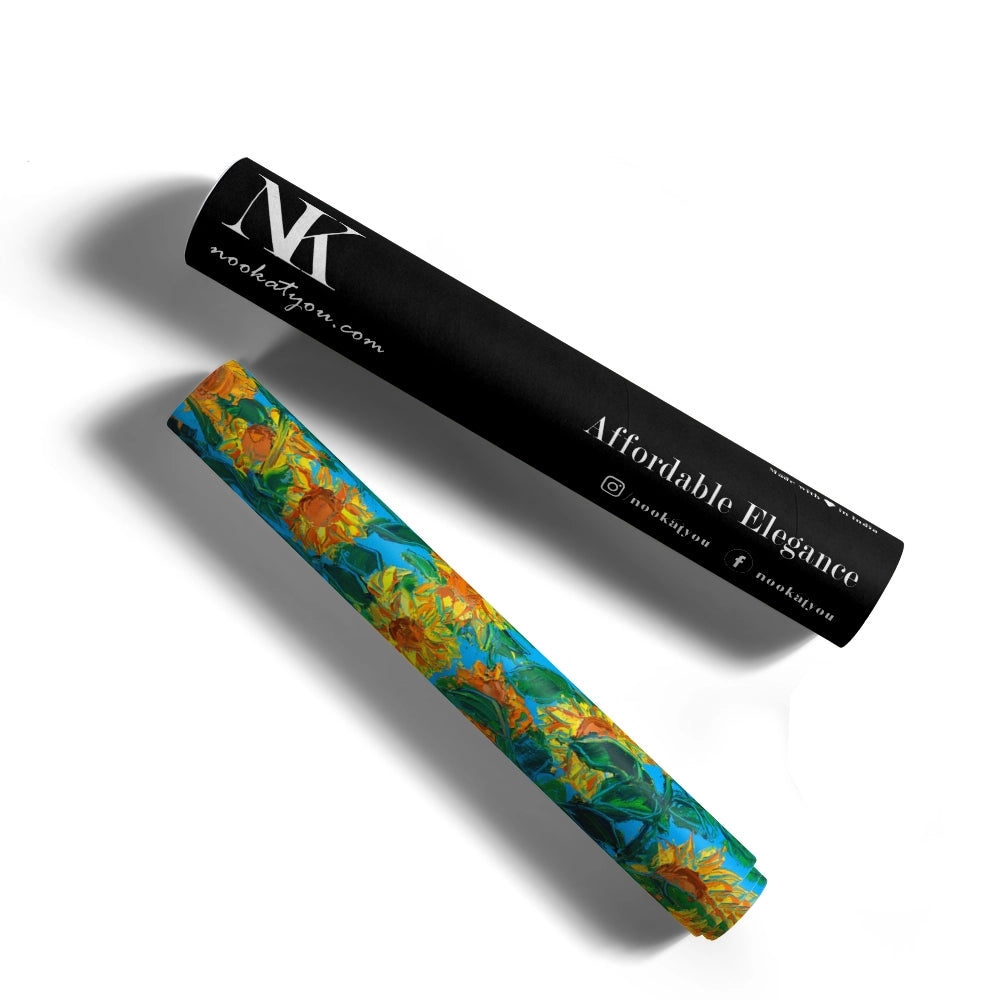 Vibrant Sunflower Field Floral Wall Art - XS / Matte Paper / Rolled Art - Nook At You