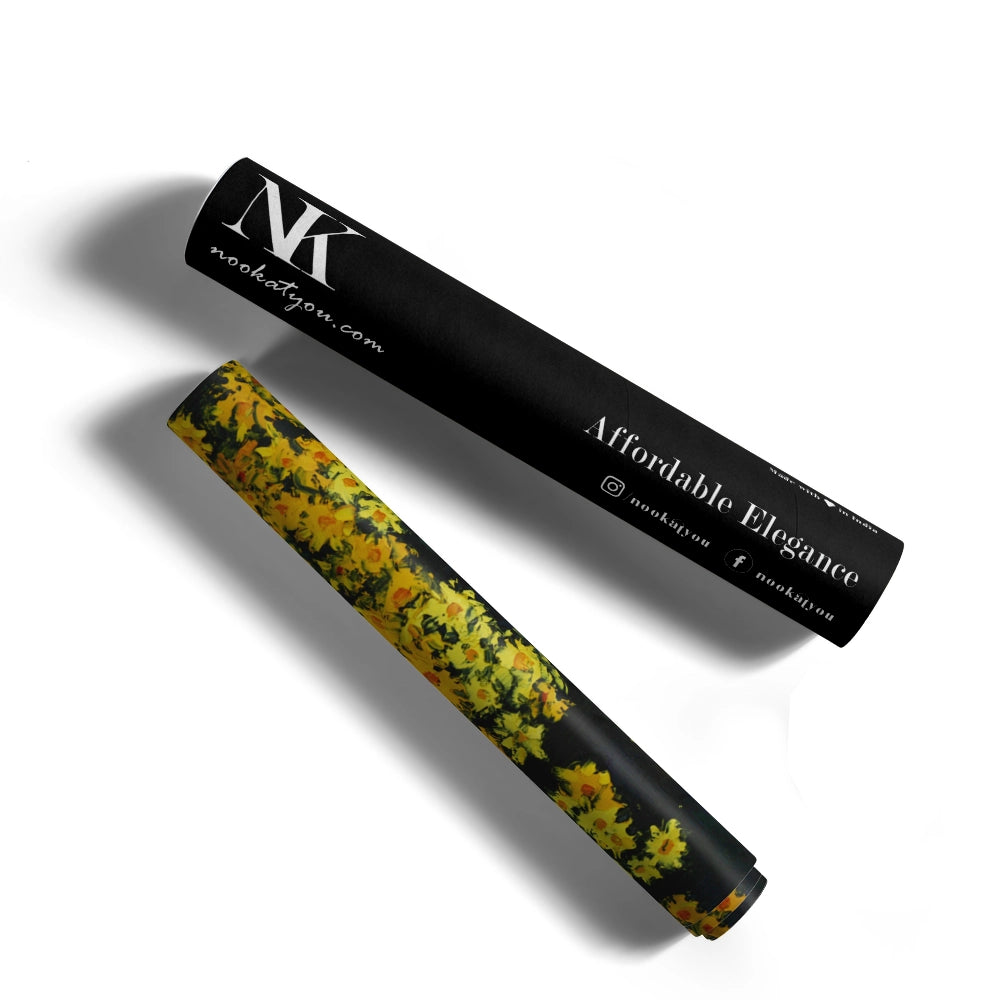 Night Garden Glow Botanical Painting For Living Room - XS / Matte Paper / Rolled Art - Nook At You