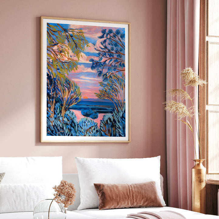 Verdant Vista Landscape Wall Art Painting Scenery Painting