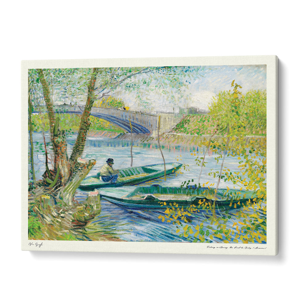 Vincent Van Gogh - Fishing In Spring (1887) - (Horizontal)