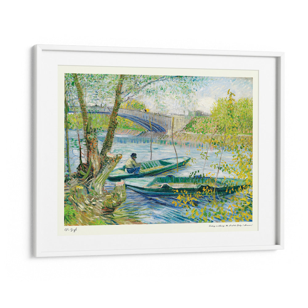Vincent Van Gogh - Fishing In Spring (1887) - (Horizontal)