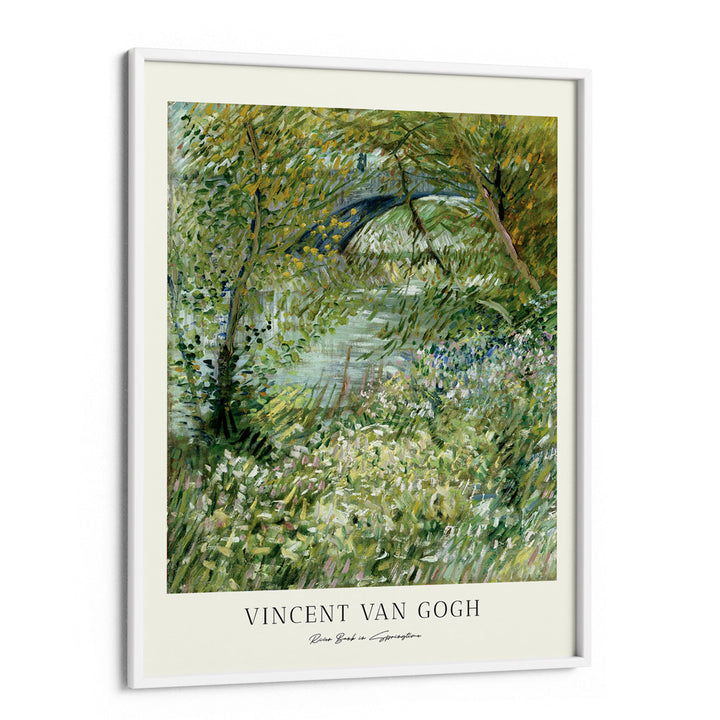 Vincent Van Gogh - River Bank In Springtime Landscape Painting