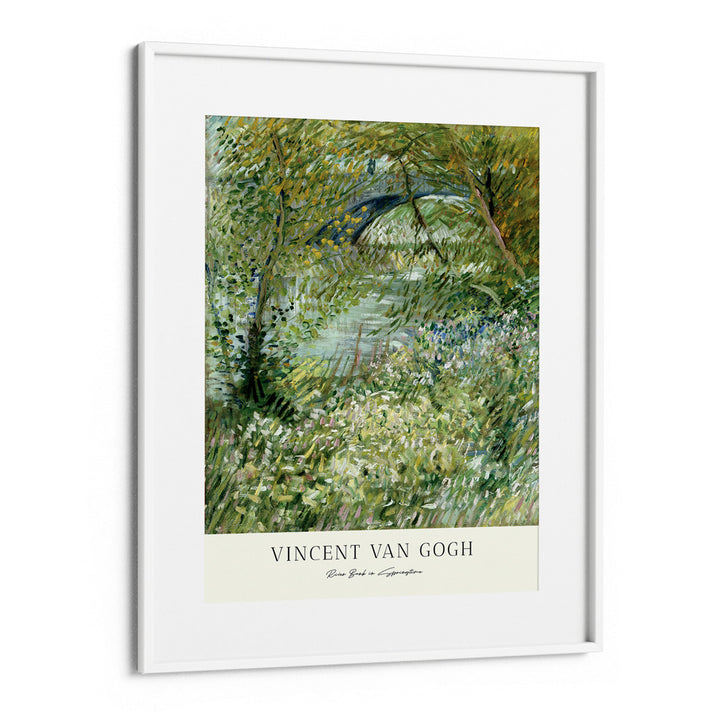 Vincent Van Gogh - River Bank In Springtime Landscape Painting