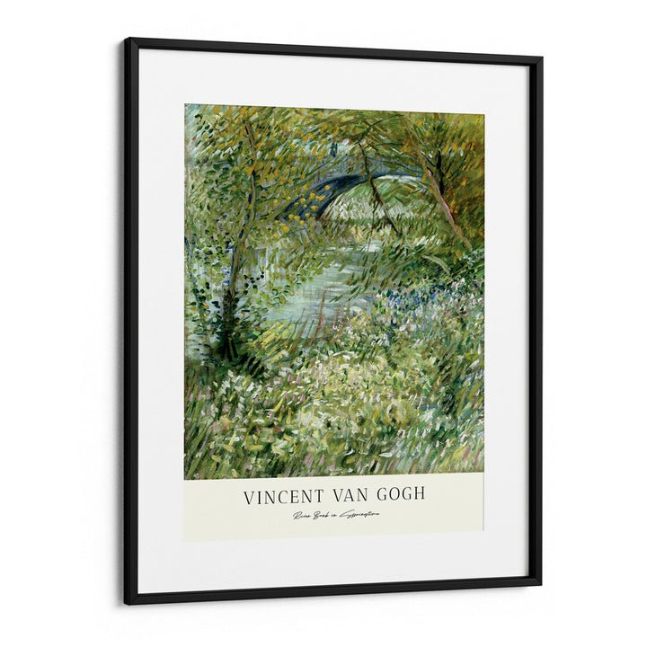 Vincent Van Gogh - River Bank In Springtime Landscape Painting