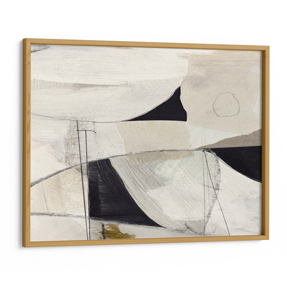 Wabi Linea – Modern Abstract Canvas Painting  (Horizontal) - XS / Matte Paper / Rolled Art - Nook At You