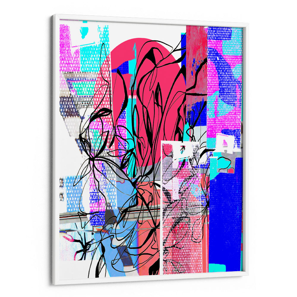 Fragmented Bloom Abstract Painting - XS / Matte Paper / Rolled Art - Nook At You