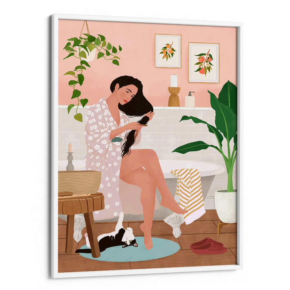 After a Bath Canvas Print - XS / Matte Paper / Rolled Art - Nook At You