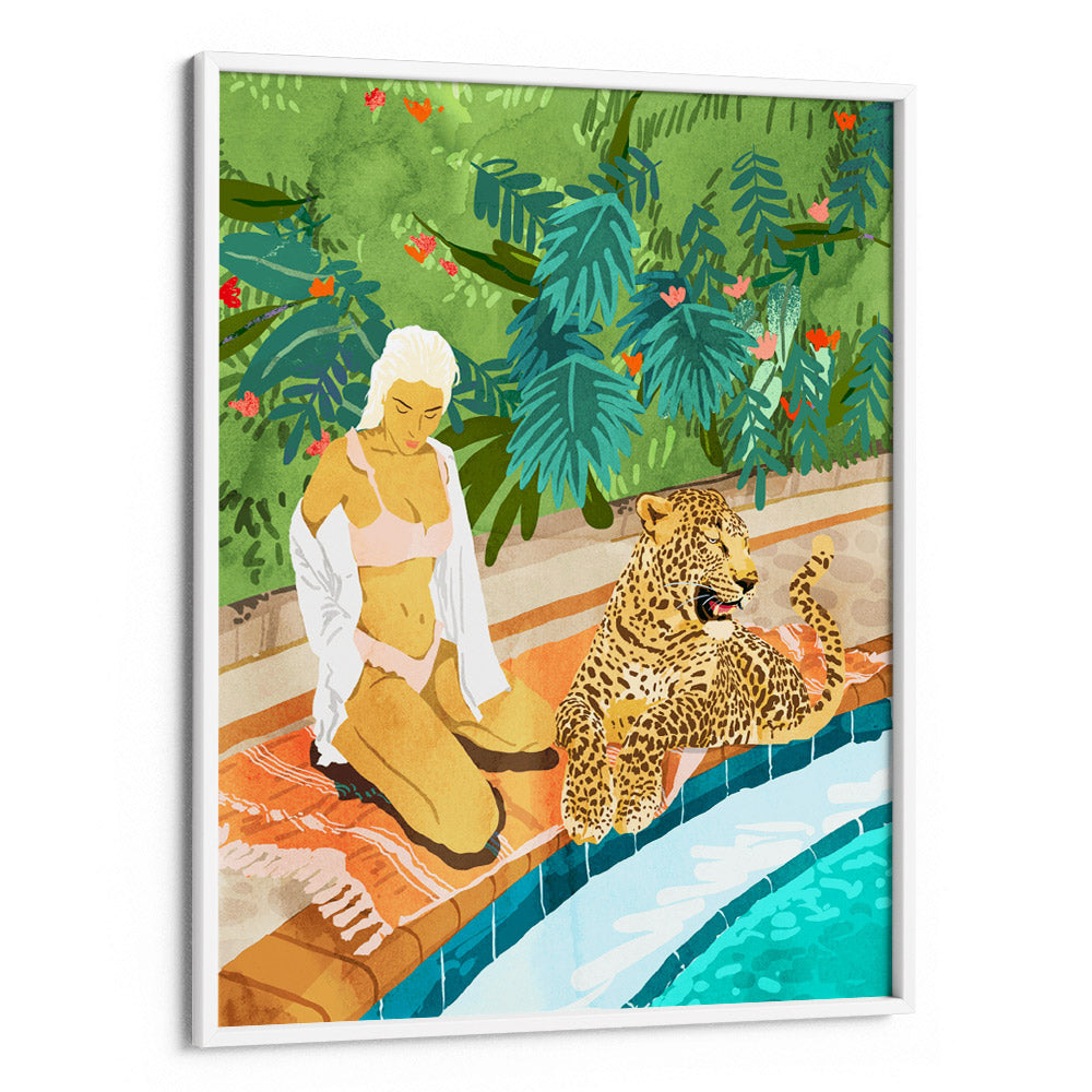 Cheetah On the Wild Side Botanical Wall Art - XS / Matte Paper / Rolled Art - Nook At You