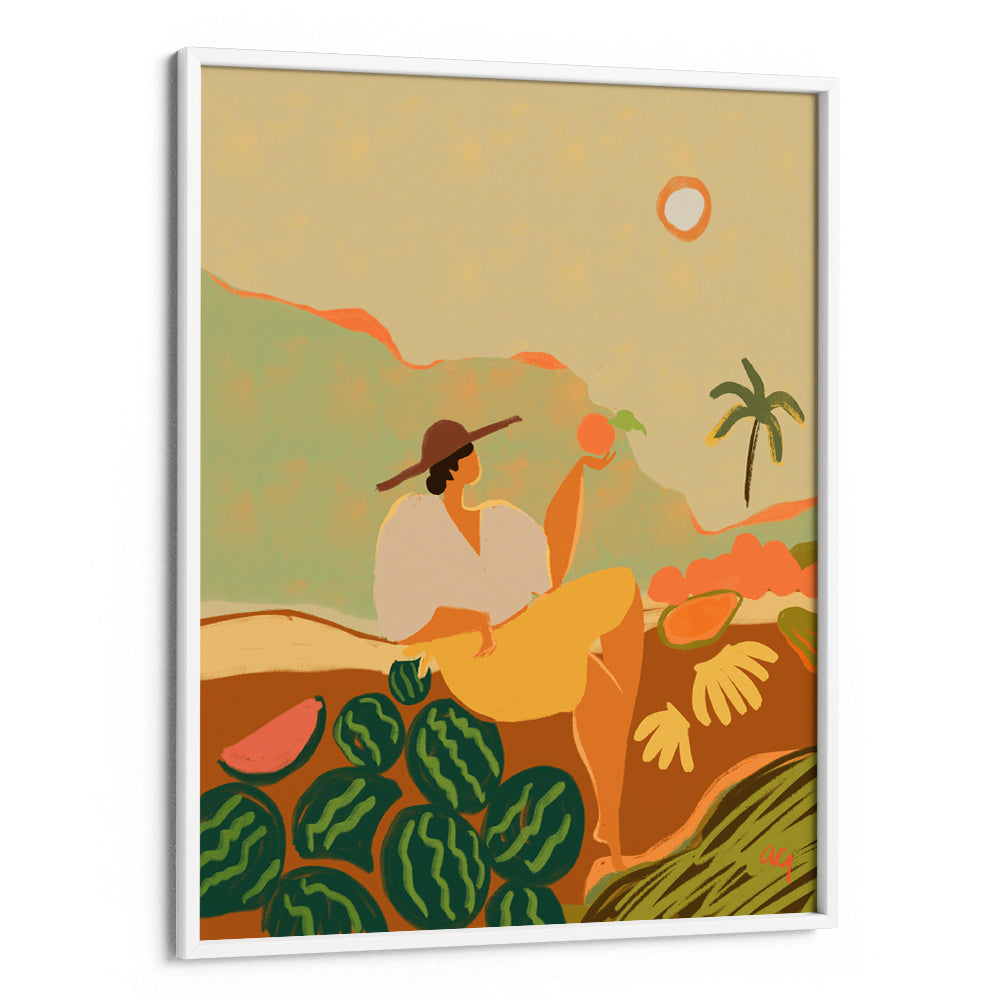Farmer Guava Boho Art Print - XS / Matte Paper / Rolled Art - Nook At You