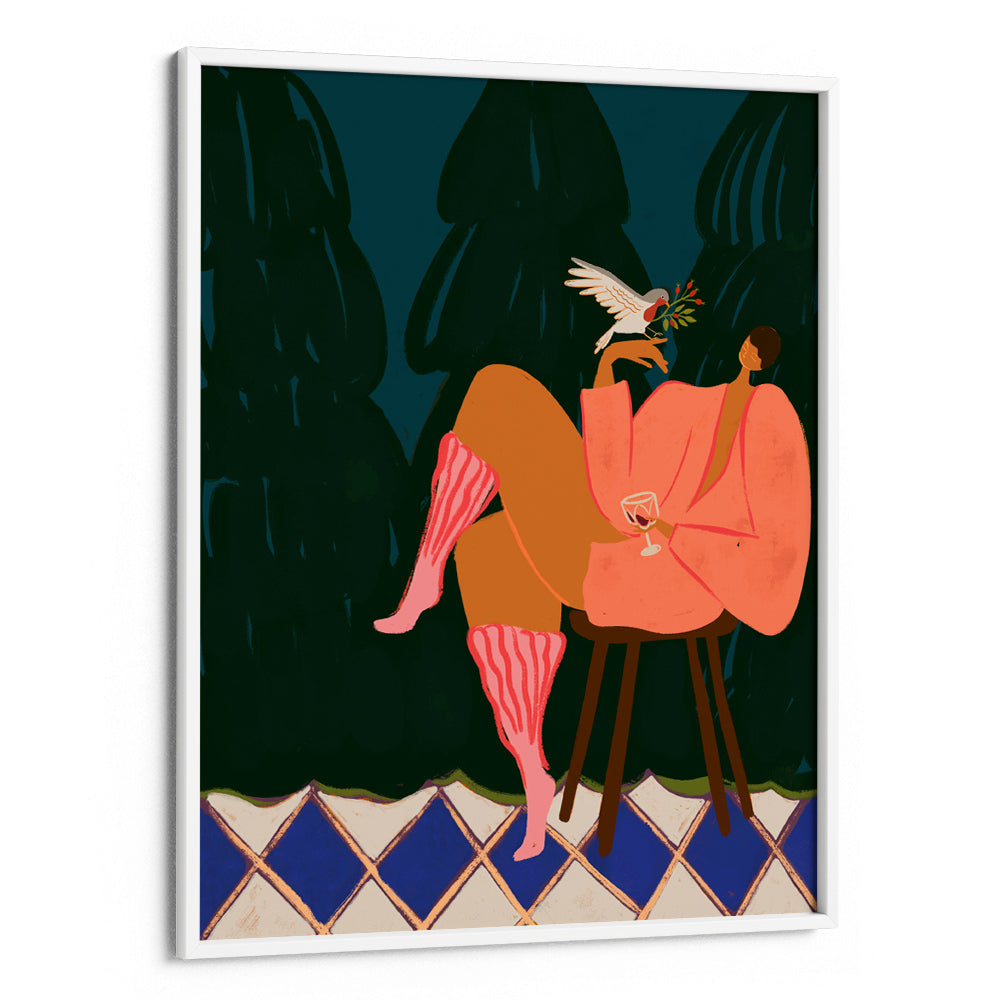 A Lil Birdy Told Me Canvas Painting - XS / Matte Paper / Rolled Art - Nook At You