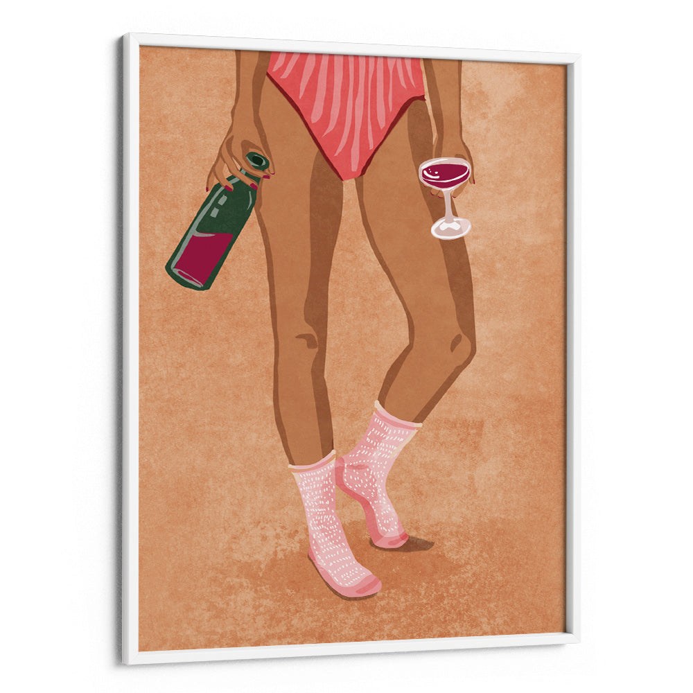 Wine and socks Wall Art Poster - XS / Matte Paper / Rolled Art - Nook At You