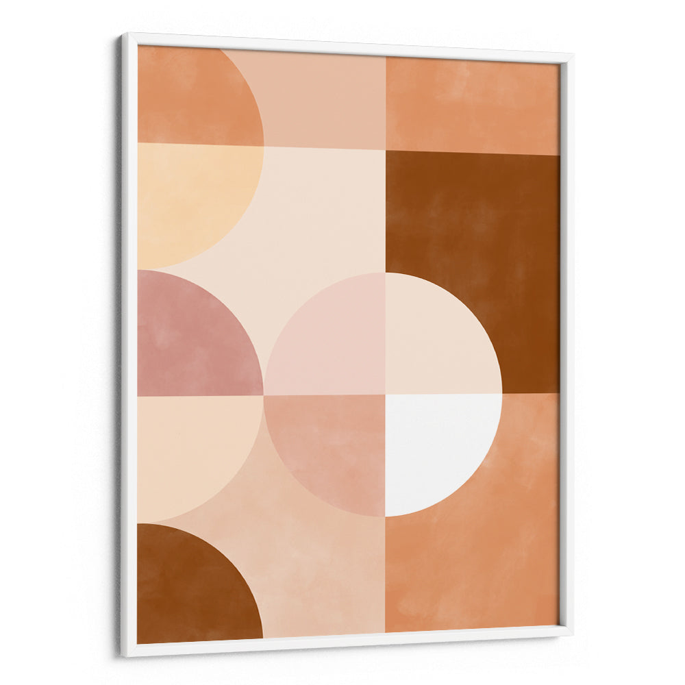 Neutral Grid Geometric Art - XS / Matte Paper / Rolled Art - Nook At You