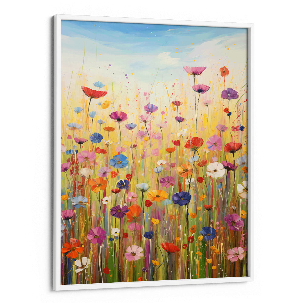 Wildflower Meadow Abstract Painting - XS / Matte Paper / Rolled Art - Nook At You