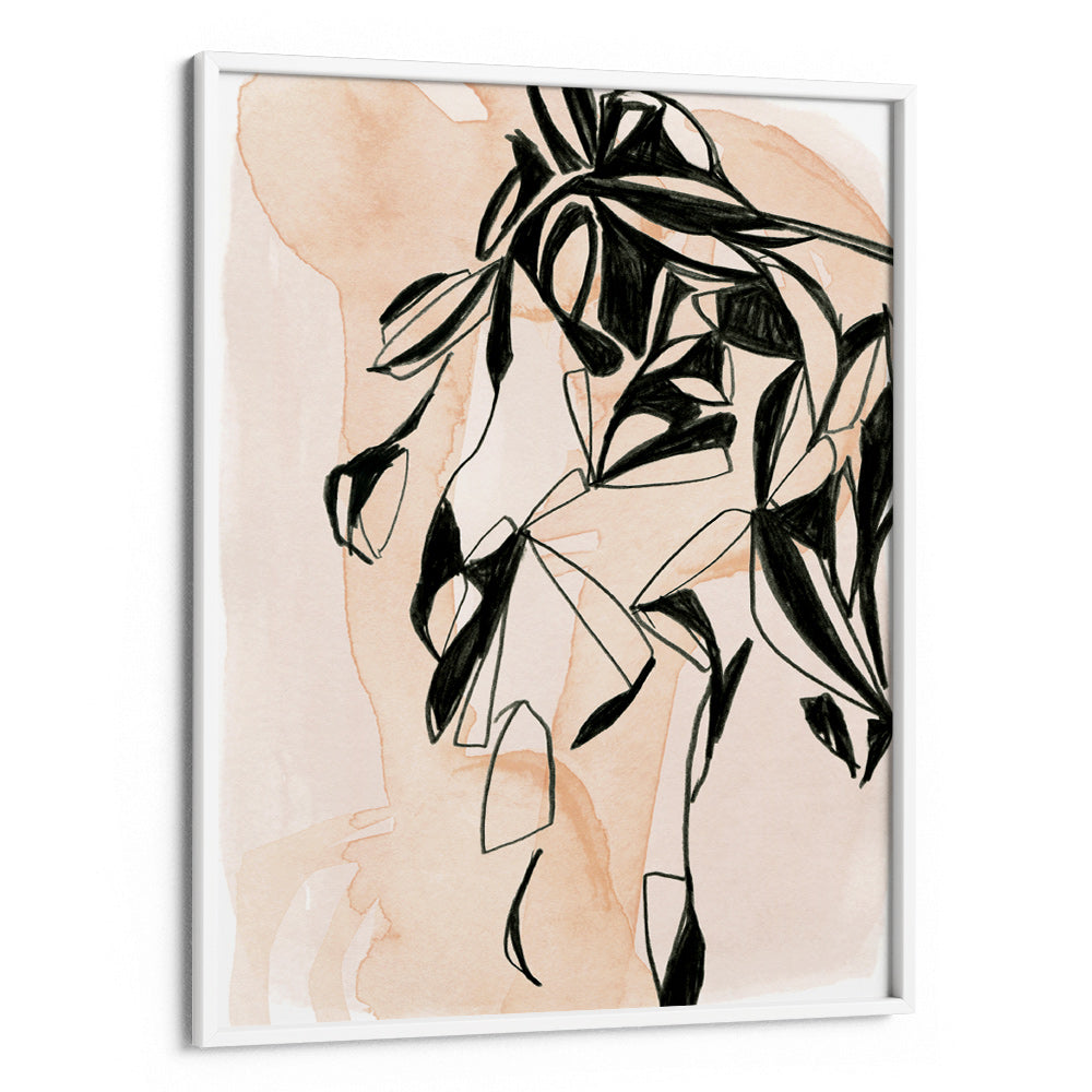 Monochrome Leaves Abstract Wall Art - XS / Matte Paper / Rolled Art - Nook At You