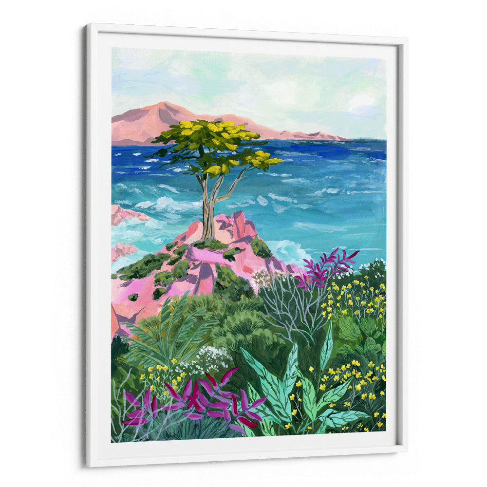 Lone Cypress Coastal Landscape Artwork Painting - XS / Matte Paper / Rolled Art - Nook At You
