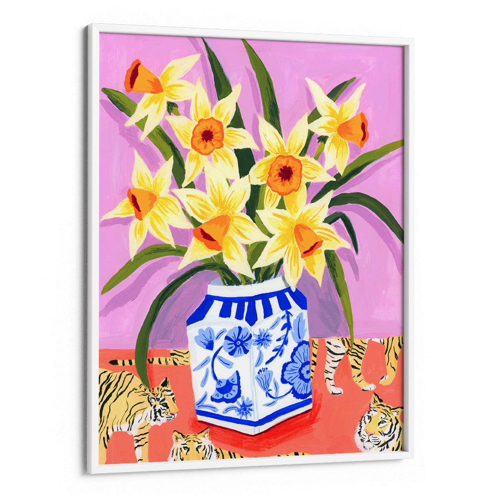 Daffodil Parade Boho painting - XS / Matte Paper / Rolled Art - Nook At You