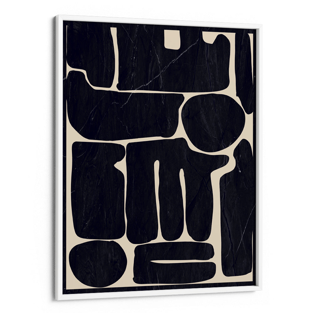 Noir Shapes – Bold Black Abstract Wall Art - XS / Matte Paper / Rolled Art - Nook At You