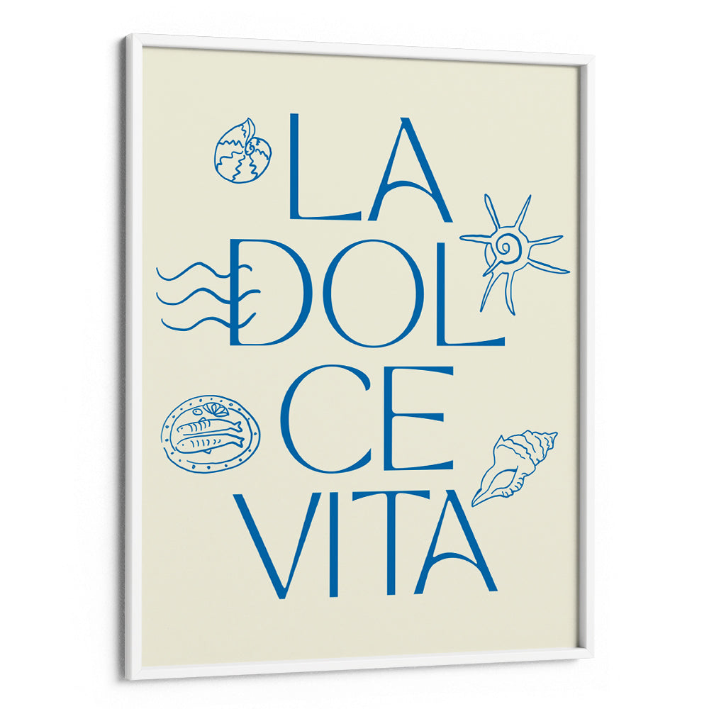 La Dolce Vita Blue Canvas Prints - XS / Matte Paper / Rolled Art - Nook At You