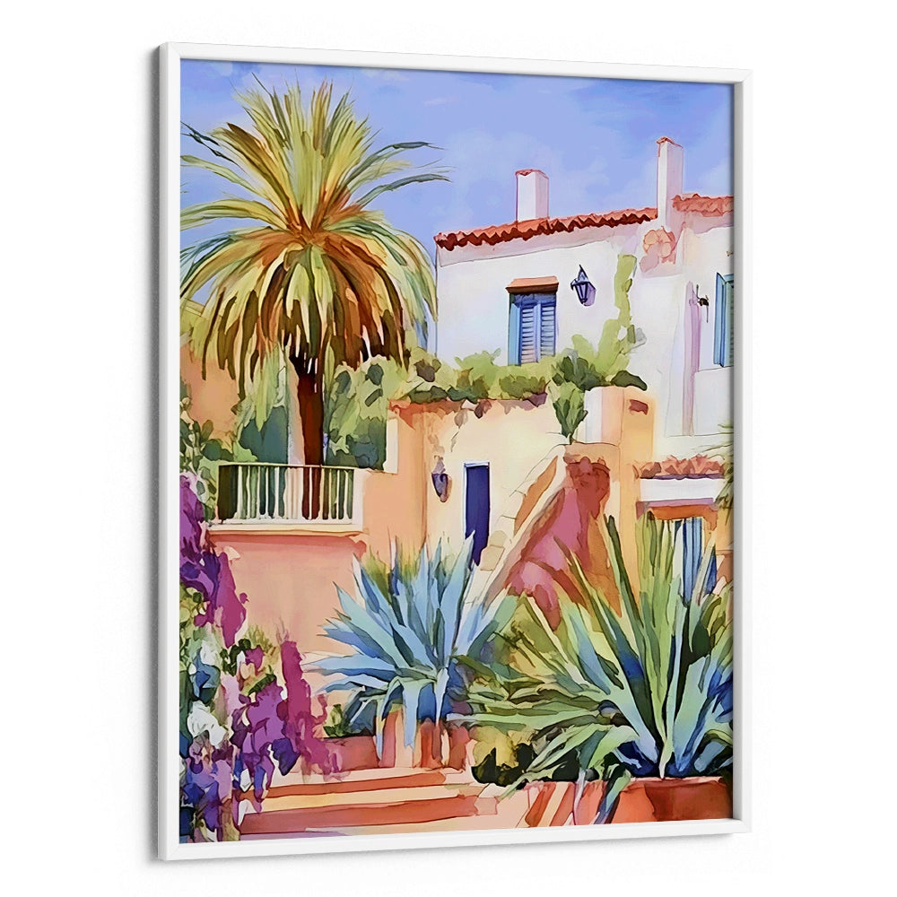 The Quiet Villa Canvas Landscape Painting - XS / Matte Paper / Rolled Art - Nook At You