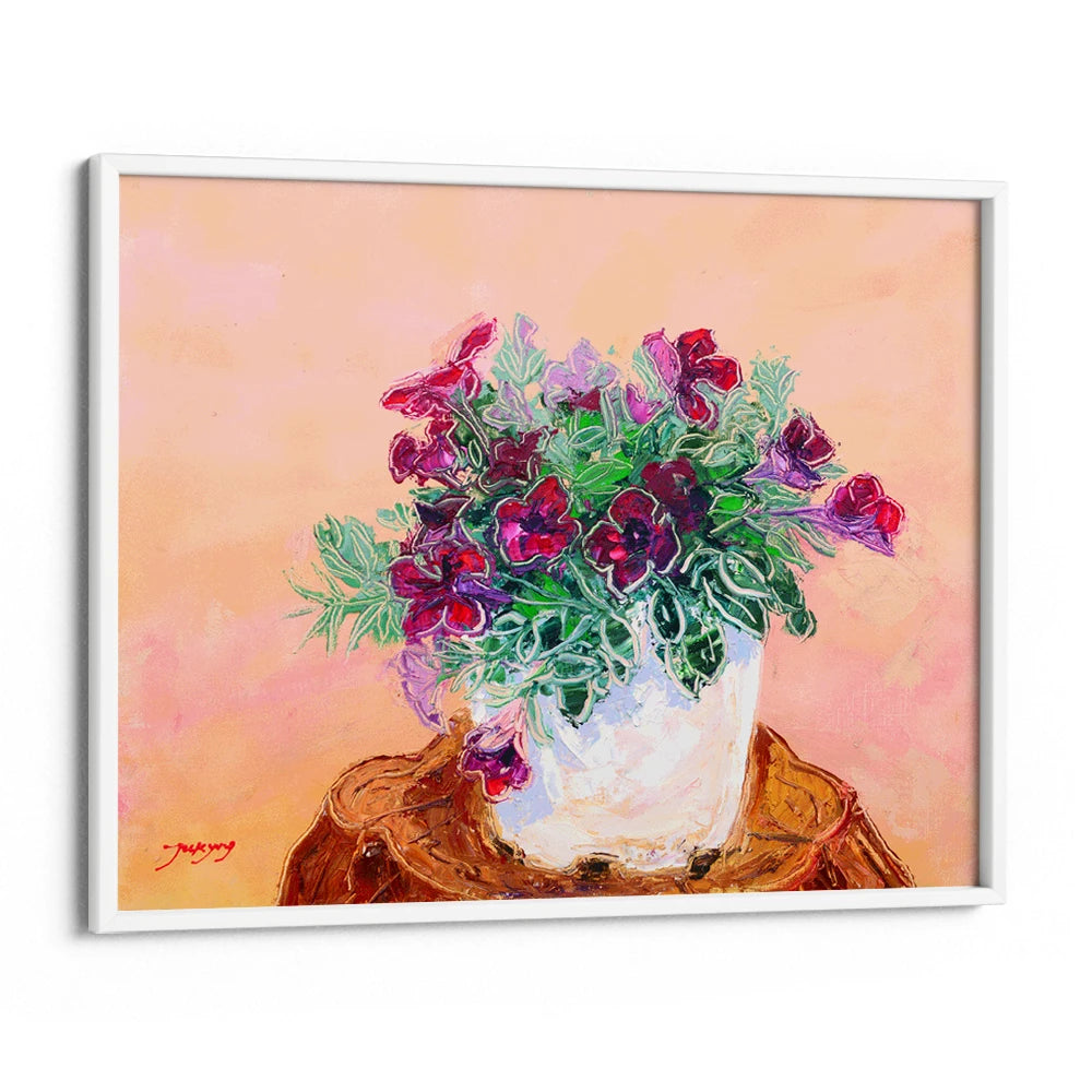 Vibrant Potted Flowers Floral Canvas Wall Art - XS / Matte Paper / Rolled Art - Nook At You
