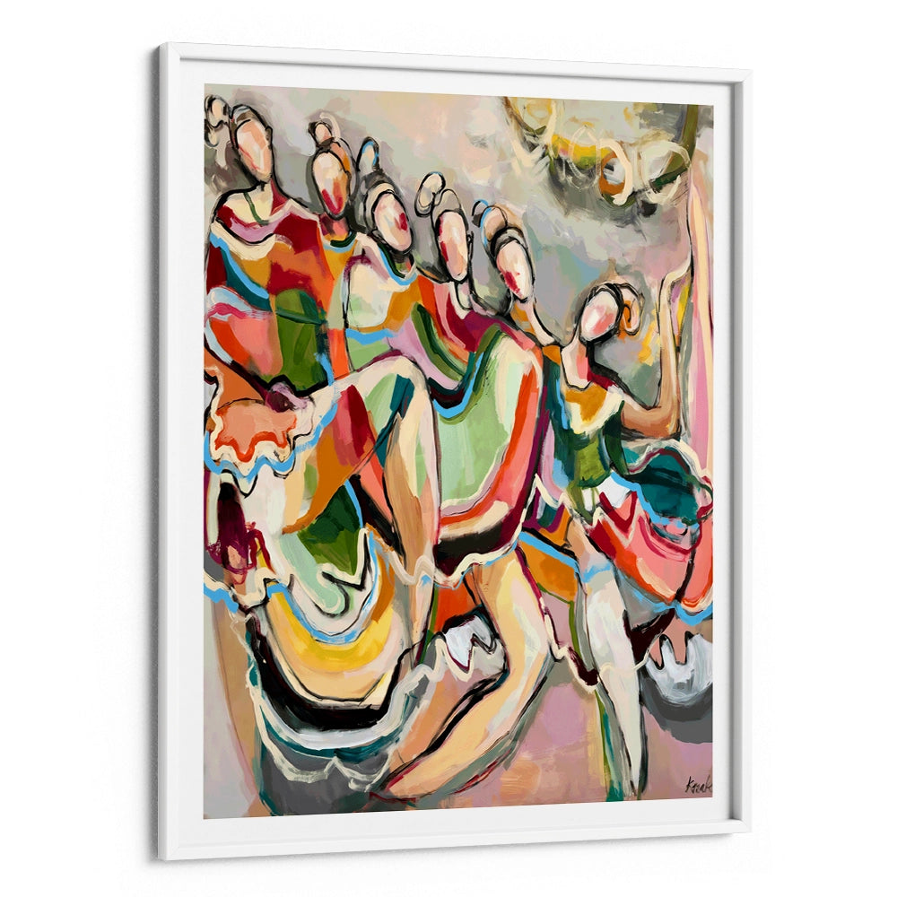 Cancan Abstract Wall Art Painting - XS / Matte Paper / Rolled Art - Nook At You